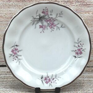 Favolina Karolina Jarolina Porcelain Salad Plate 3879 Floral Silver‎ Scalloped 6